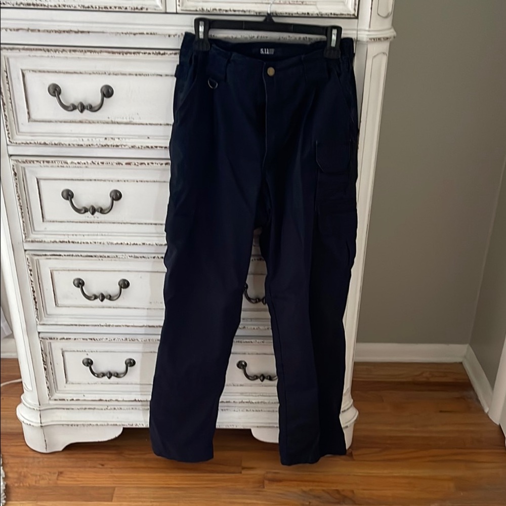 5.11 Tactical Blue Cargo Pants with Textured Fabric